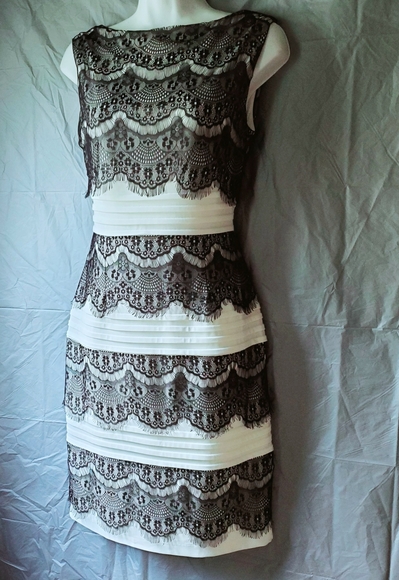 CB Established 1962 Lace Tiered Sheath Dress - Picture 3 of 7
